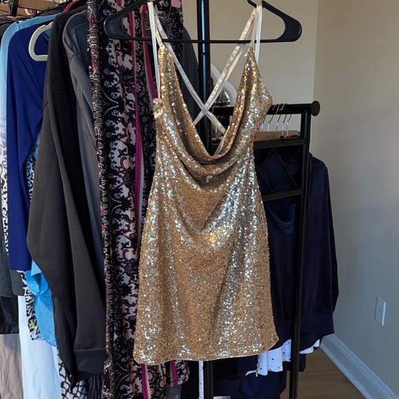 Verte Dresses & Skirts - Gold Sequin Dress
